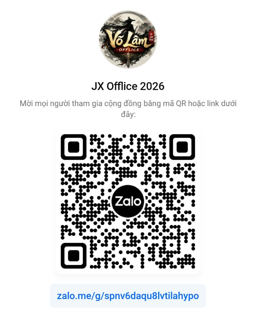 Mã QR Nhóm Zalo JX Offlice 2026